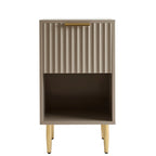 Dusklia - Evie 1 Drawer Nightstand - Taupe