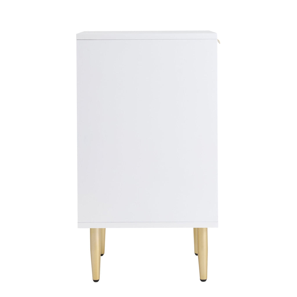 Dusklia - Evie 1 Drawer Nightstand - Warm White