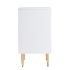 Dusklia - Evie 1 Drawer Nightstand - Warm White