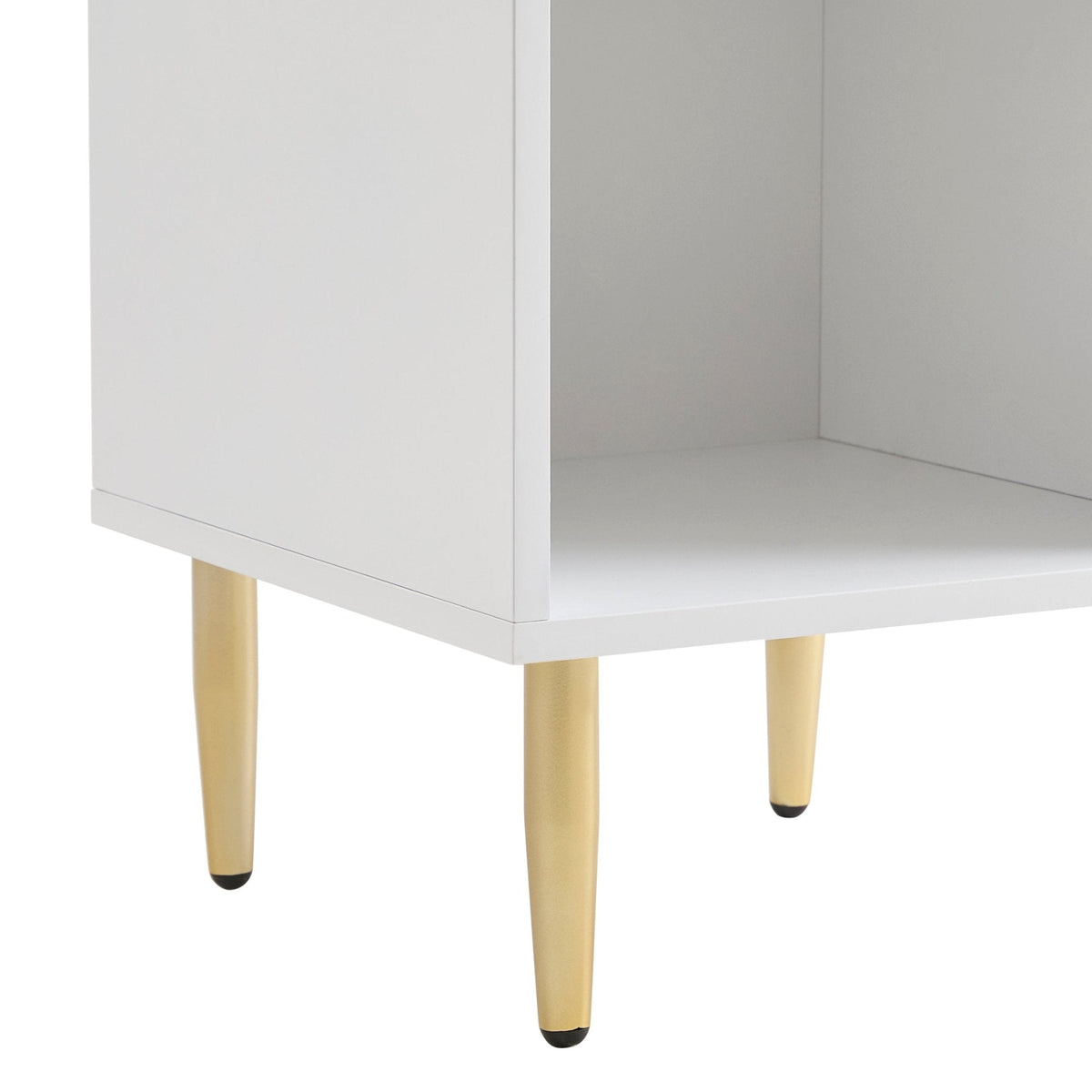 Dusklia - Evie 1 Drawer Nightstand - Warm White