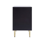 Dusklia - Evie 2 Drawer Bedside Table - Black