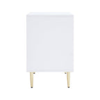 Dusklia - Evie 2 Drawer Bedside Table - Warm White