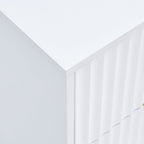 Dusklia - Evie 2 Drawer Bedside Table - Warm White