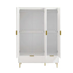 Dusklia - Evie 3 Door Wardrobe with Drawers - Warm White