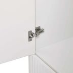 Dusklia - Evie 3 Door Wardrobe with Drawers - Warm White