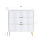 Dusklia - Evie 3 Drawer Chest - Taupe