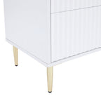 Dusklia - Evie 3 Piece Bundle - 2 Bedside Tables and Small Chest - Warm White