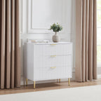 Dusklia - Evie 3 Drawer Chest - Warm White
