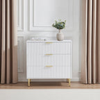 Dusklia - Evie 3 Drawer Chest - Warm White