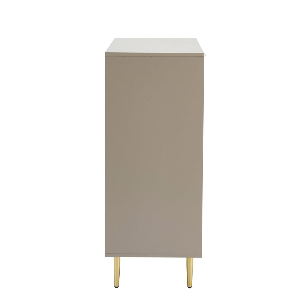 Dusklia - Evie 5 Drawer Chest - Taupe