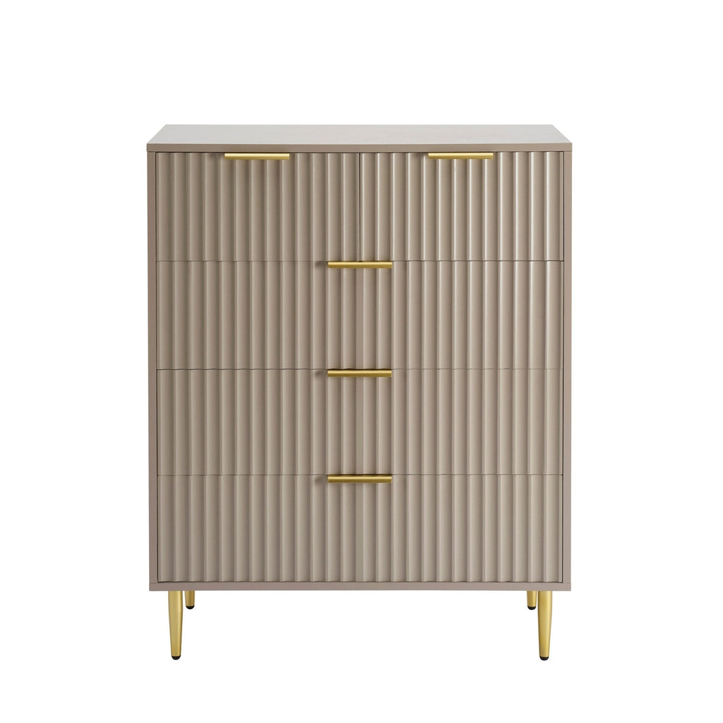 Dusklia - Evie 5 Drawer Chest - Taupe