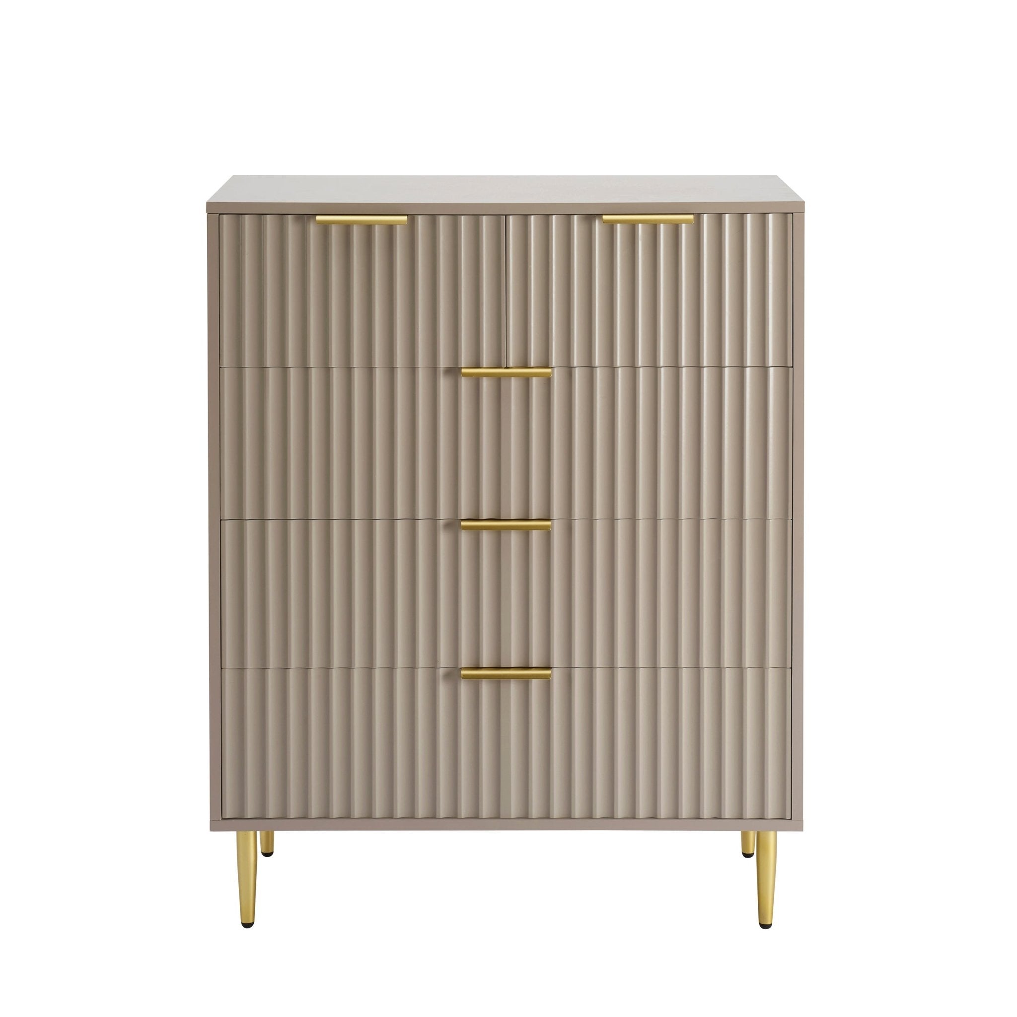 Dusklia - Evie 5 Drawer Chest - Taupe