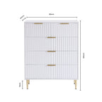 Dusklia - Evie 5 Drawer Chest - Taupe