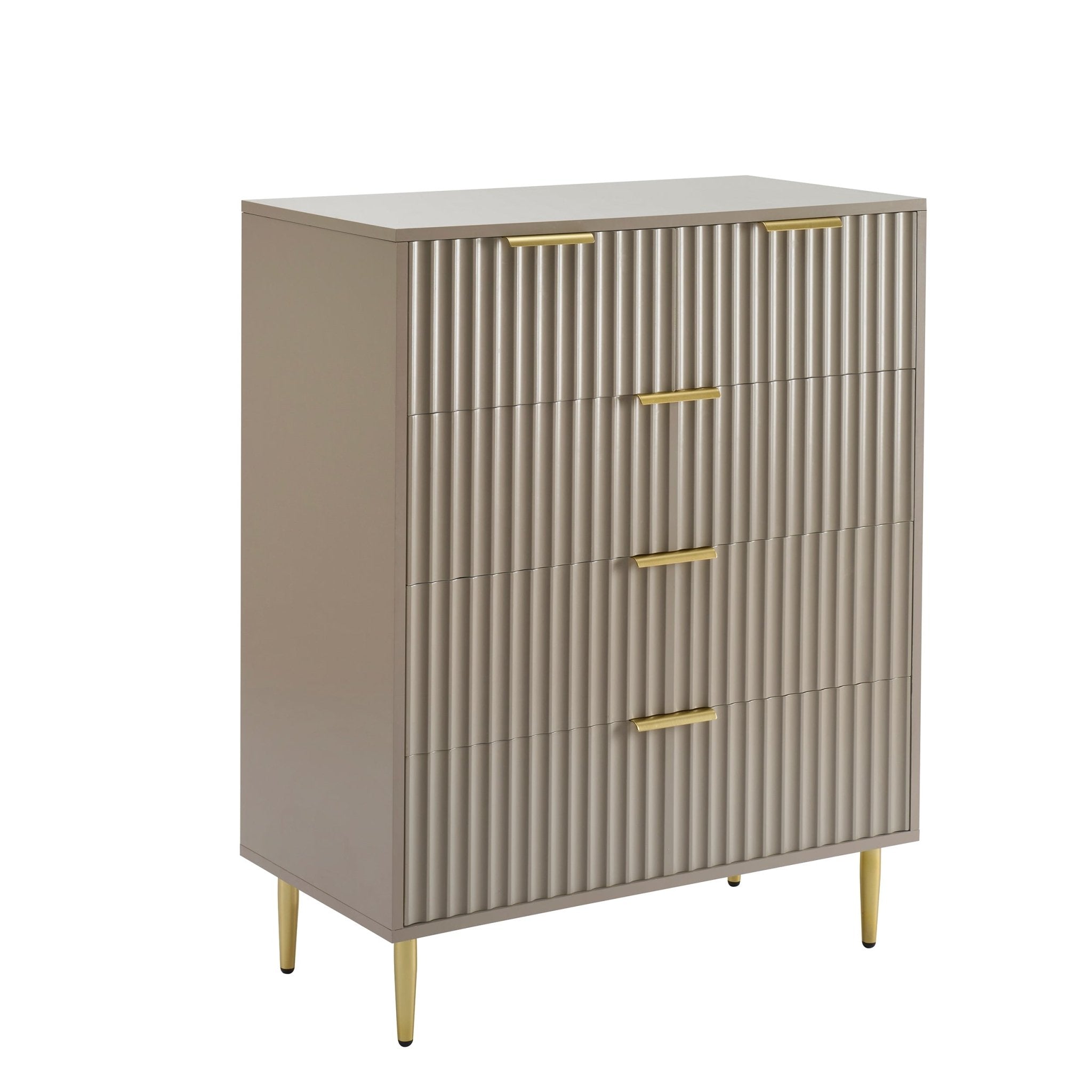 Dusklia - Evie 5 Drawer Chest - Taupe