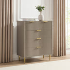 Dusklia - Evie 5 Drawer Chest - Taupe