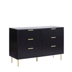 Dusklia - Evie 3 Piece Bundle - 2 Bedside Tables and Large Chest - Black