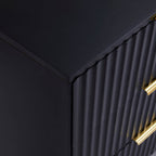 Dusklia - Evie 6 Drawer Chest - Black