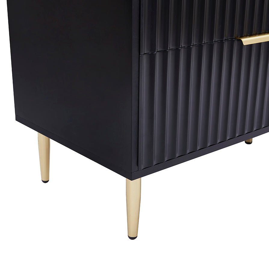 Dusklia - Evie 6 Drawer Chest - Black