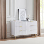 Dusklia - Evie 6 Drawer Chest - Warm White