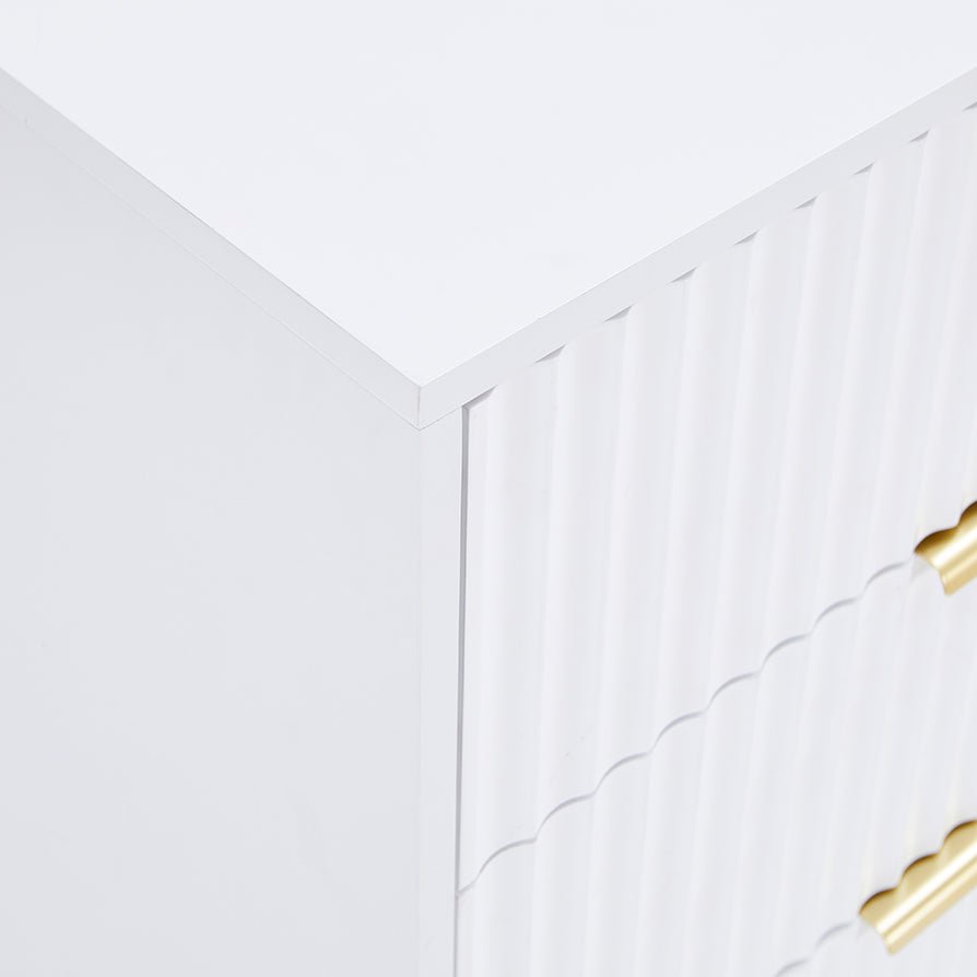 Dusklia - Evie 6 Drawer Chest - Warm White