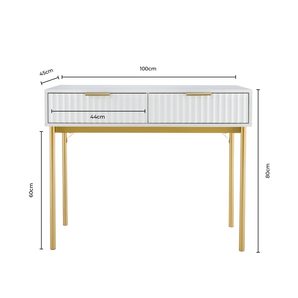 Dusklia - Evie Dressing Table Console - Taupe