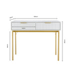 Dusklia - Evie Dressing Table Console - Taupe