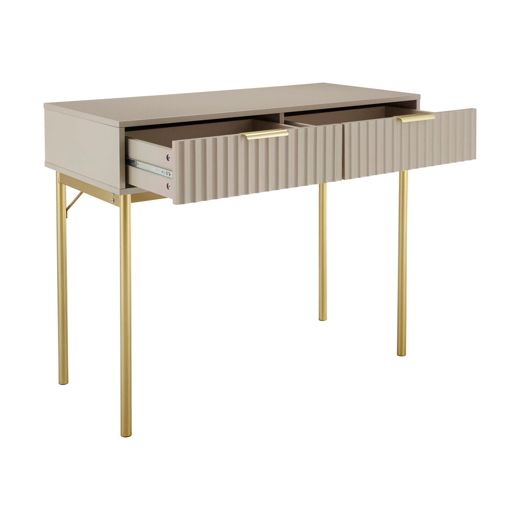 Dusklia - Evie Dressing Table Console - Taupe