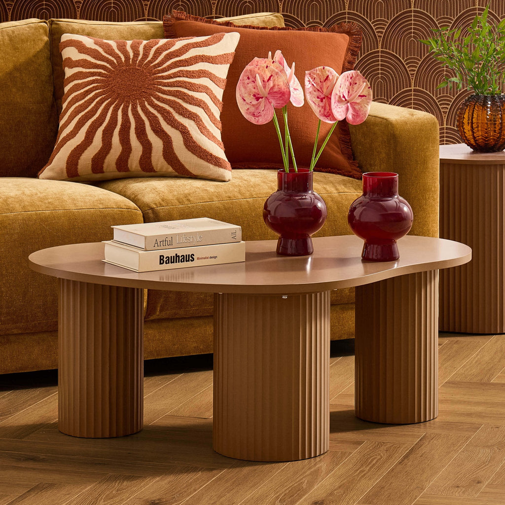 Table basse irrégulière Evie - Caramel