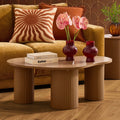 Table basse irrégulière Evie - Caramel