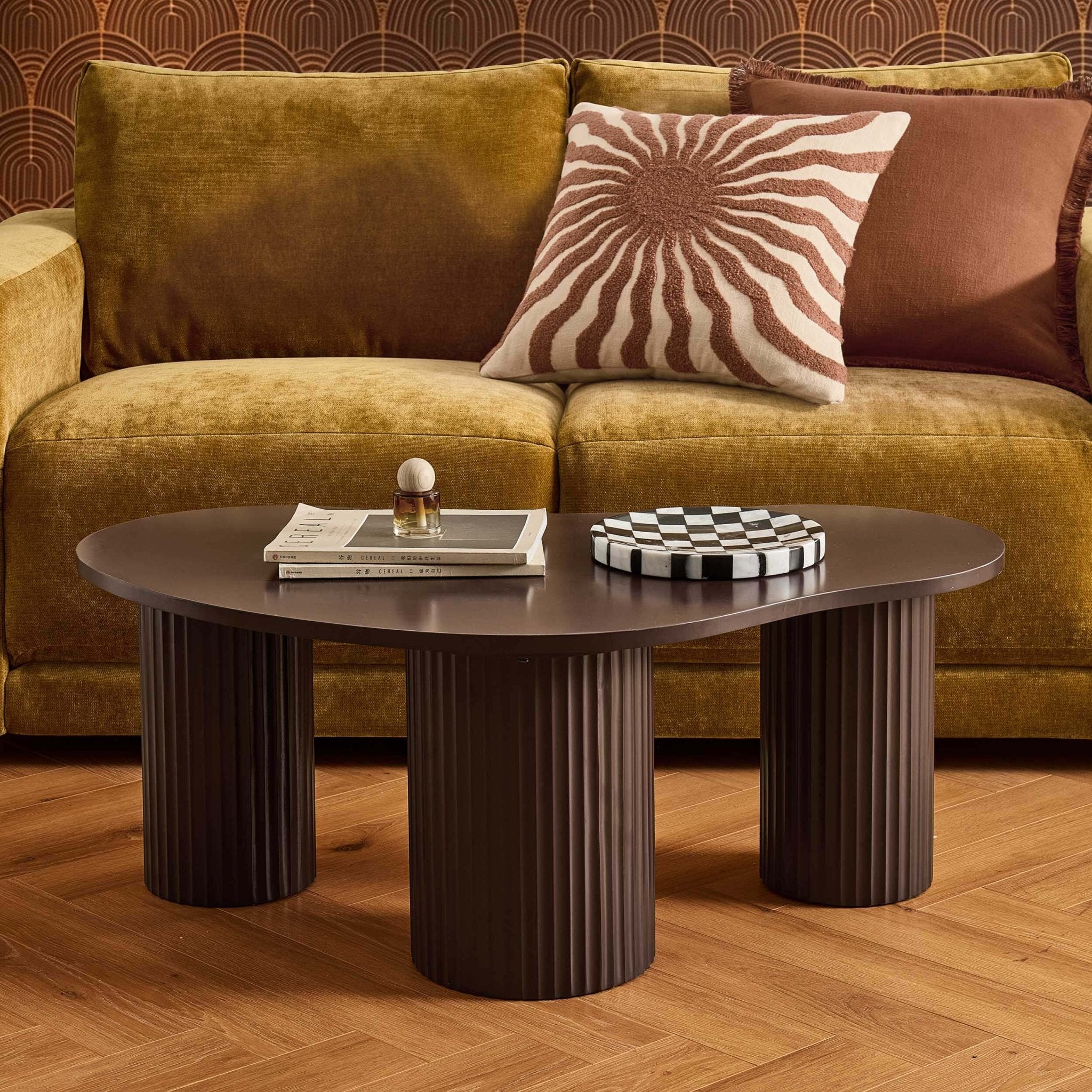 Table Basse Irrégulière Evie - Chocolat