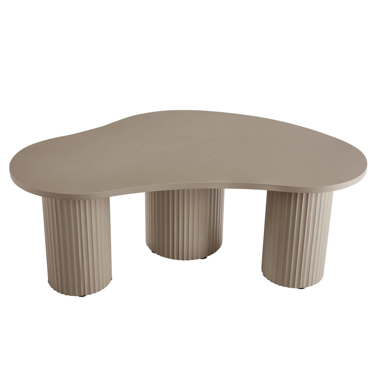 Dusklia - Evie Irregular Coffee Table - Taupe