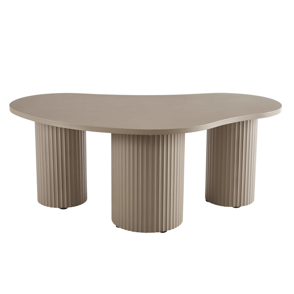 Dusklia - Evie Irregular Coffee Table - Taupe