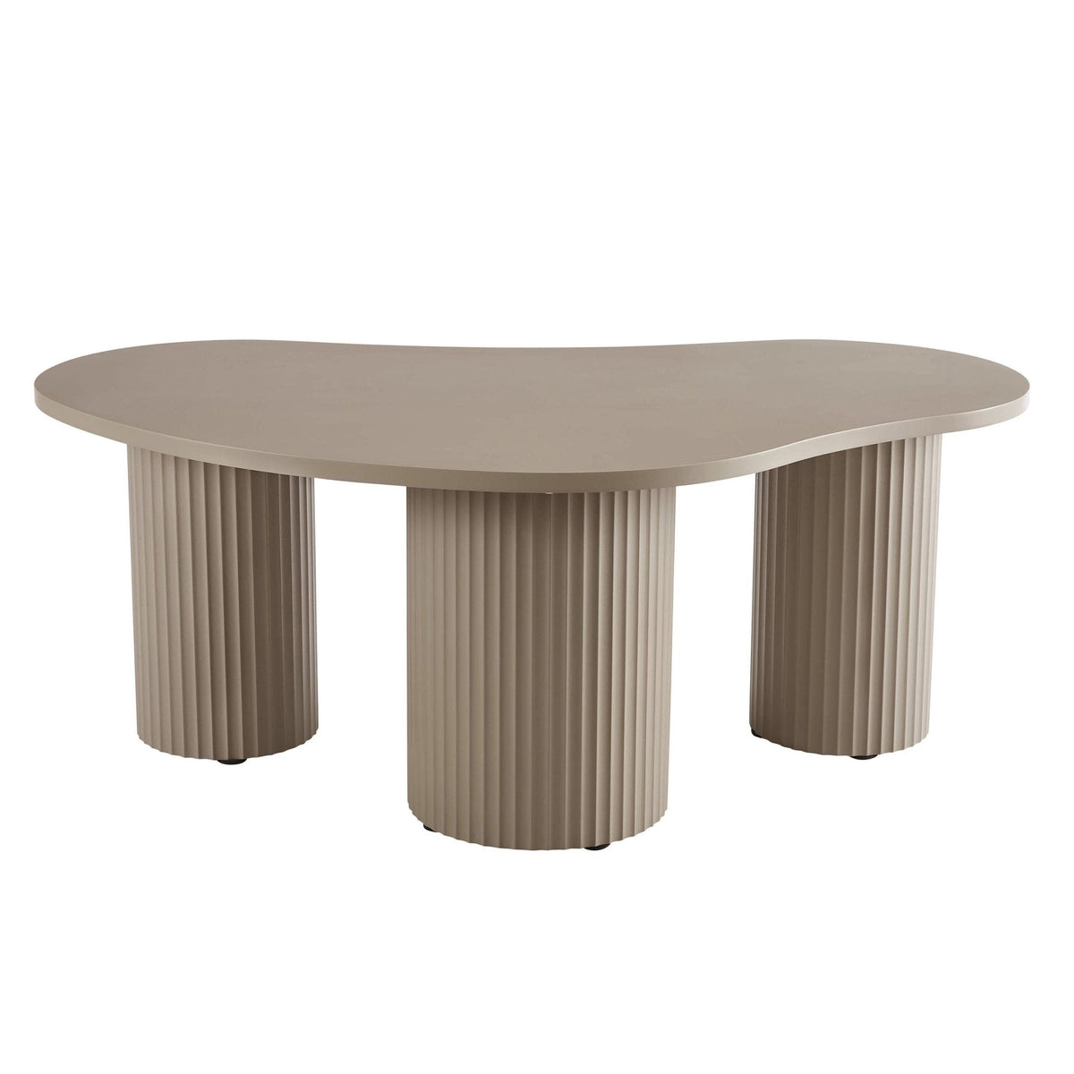 Dusklia - Evie Irregular Coffee Table - Taupe