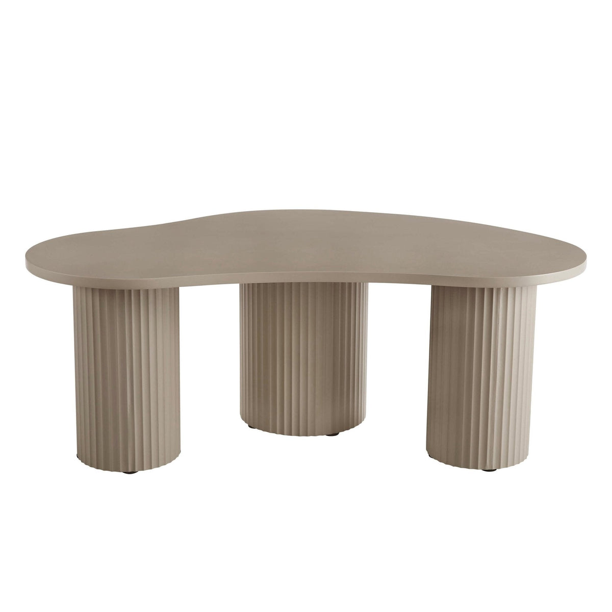 Dusklia - Evie Irregular Coffee Table - Taupe
