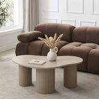 Dusklia - Evie Irregular Coffee Table - Taupe