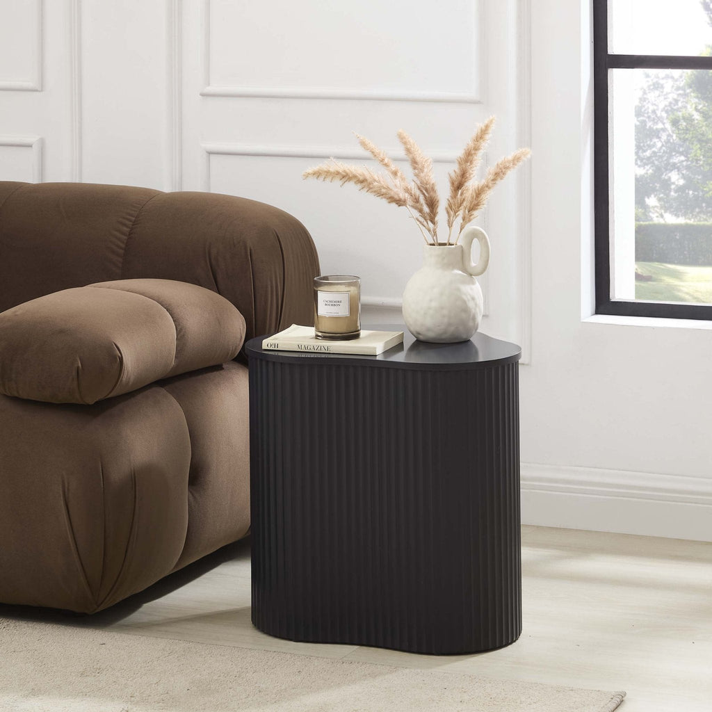 Dusklia - Evie Irregular Side Table - Black