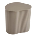 Dusklia - Evie Irregular Side Table - Taupe
