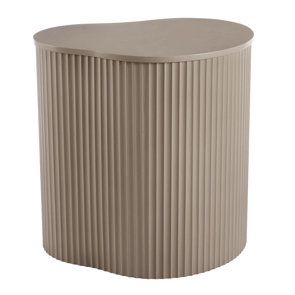 Dusklia - Evie Irregular Side Table - Taupe