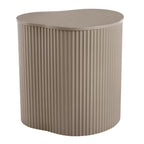 Dusklia - Evie Irregular Side Table - Taupe