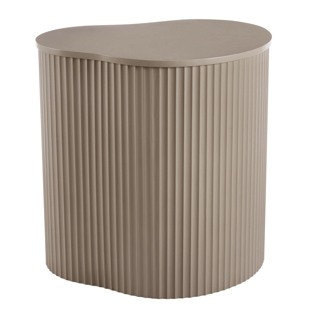 Dusklia - Evie Irregular Side Table - Taupe