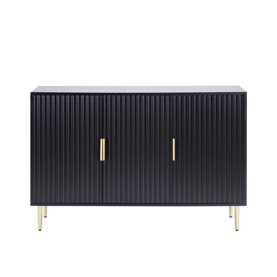 Dusklia - Evie 3 Door Sideboard - Black