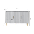 Dusklia - Evie 3 Door Sideboard - Black