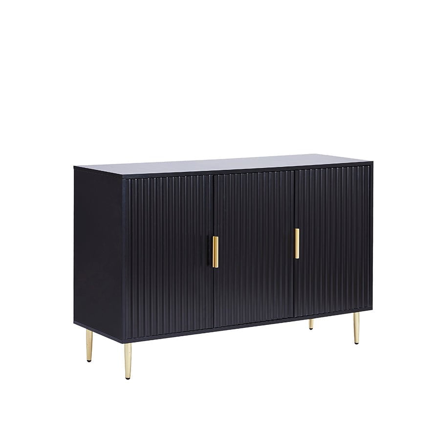 Dusklia - Evie 3 Door Sideboard - Black
