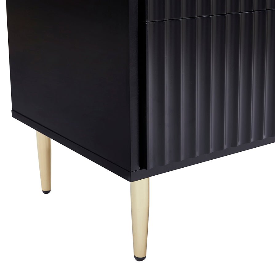 Dusklia - Evie 3 Door Sideboard - Black