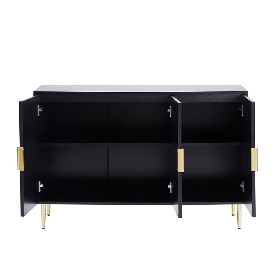 Dusklia - Evie 3 Door Sideboard - Black