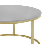 Dusklia - Evie Round Nesting Coffee Table - Grey