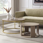 Dusklia - Evie Round Nesting Coffee Table - Taupe