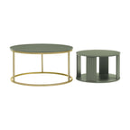 Dusklia - Evie Round Nesting Coffee Table - Vetiver
