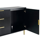 Dusklia - Evie 2 Door Sideboard with Drawers - Black