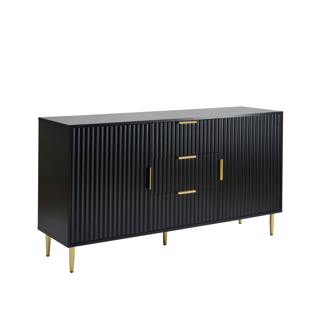 Dusklia - Evie 2 Door Sideboard with Drawers - Black